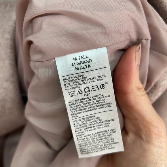 NEW Old Navy Collared Button Pink Soft Peacoat Winter Coat Medium TALL MT - Picture 7 of 8